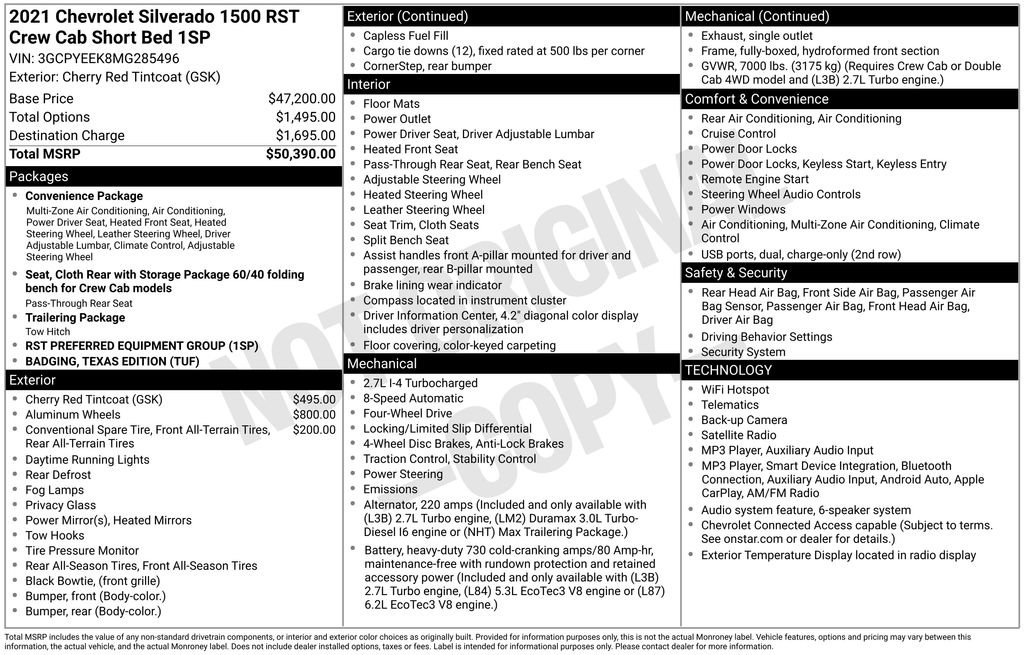 Used 2021 Chevrolet Silverado 1500 RST AWD/4WD image 4
