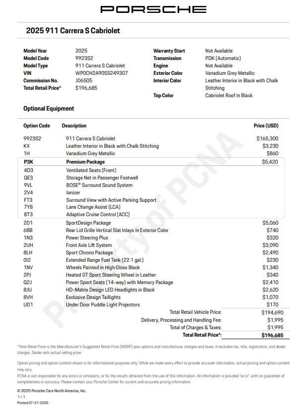 New 2025 Porsche 911 Carrera S image 6