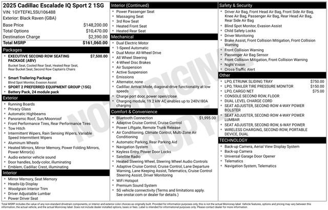 Certified 2025 Cadillac Escalade IQ Sport 2 AWD/4WD image 6