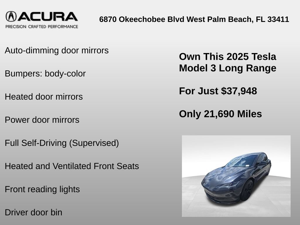 Used 2025 Tesla Model 3 Long Range AWD/4WD image 36