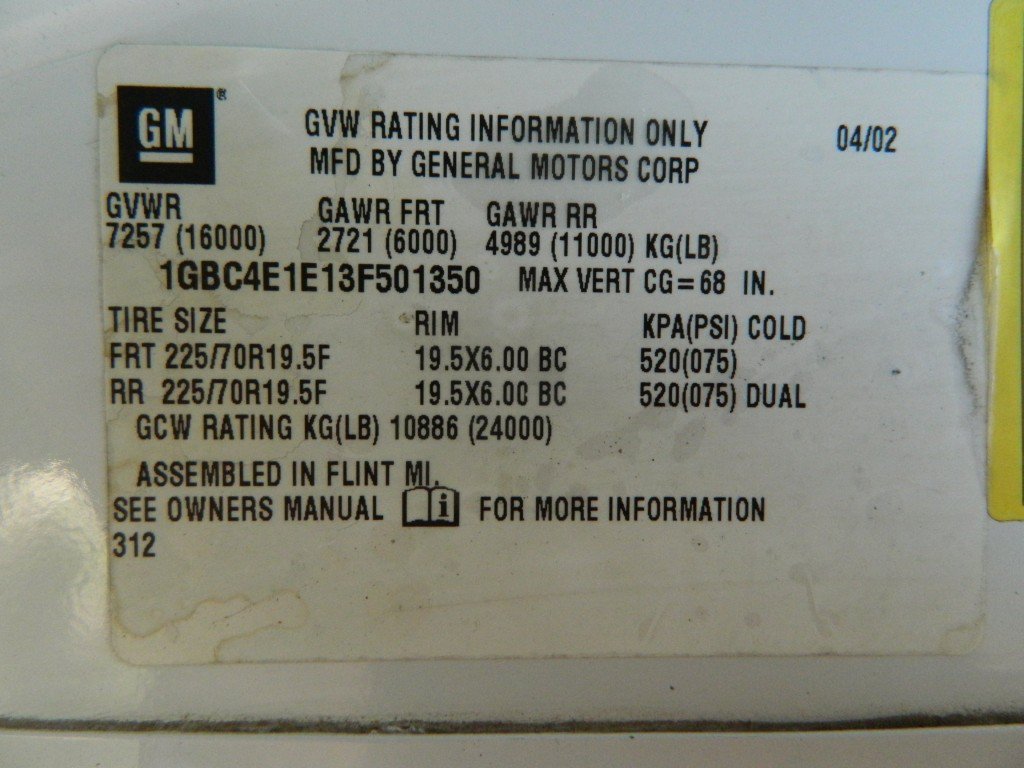 Used 2003 Chevrolet Kodiak C4500 2WD Regular Cab image 18