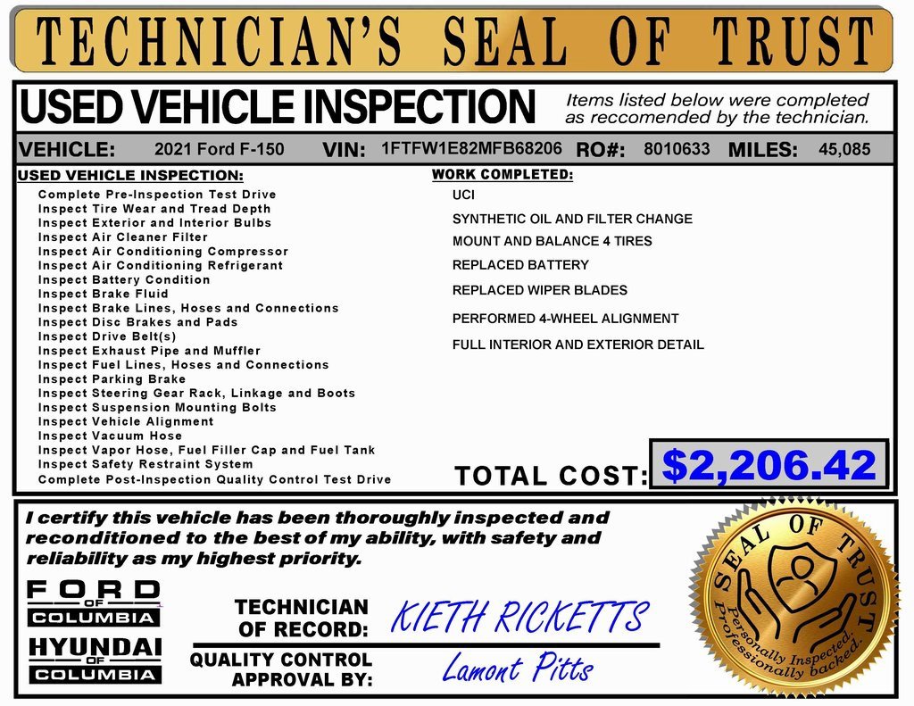 Used 2021 Ford F150 XLT w/ Equipment Group 302A High image 2