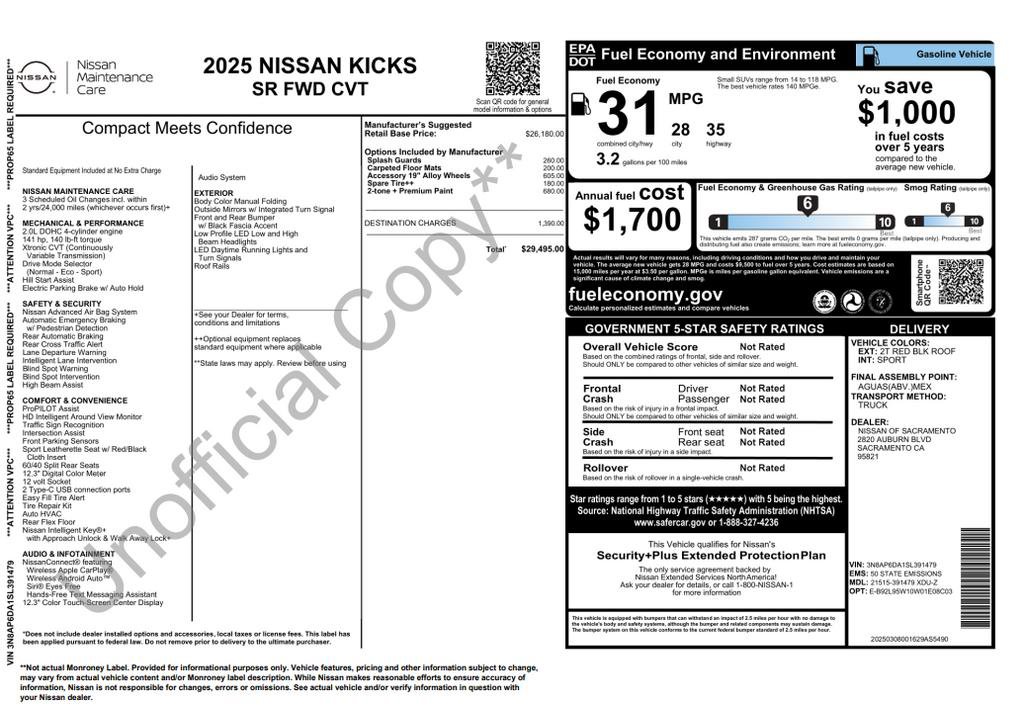 Used 2025 Nissan Kicks SR FWD image 3
