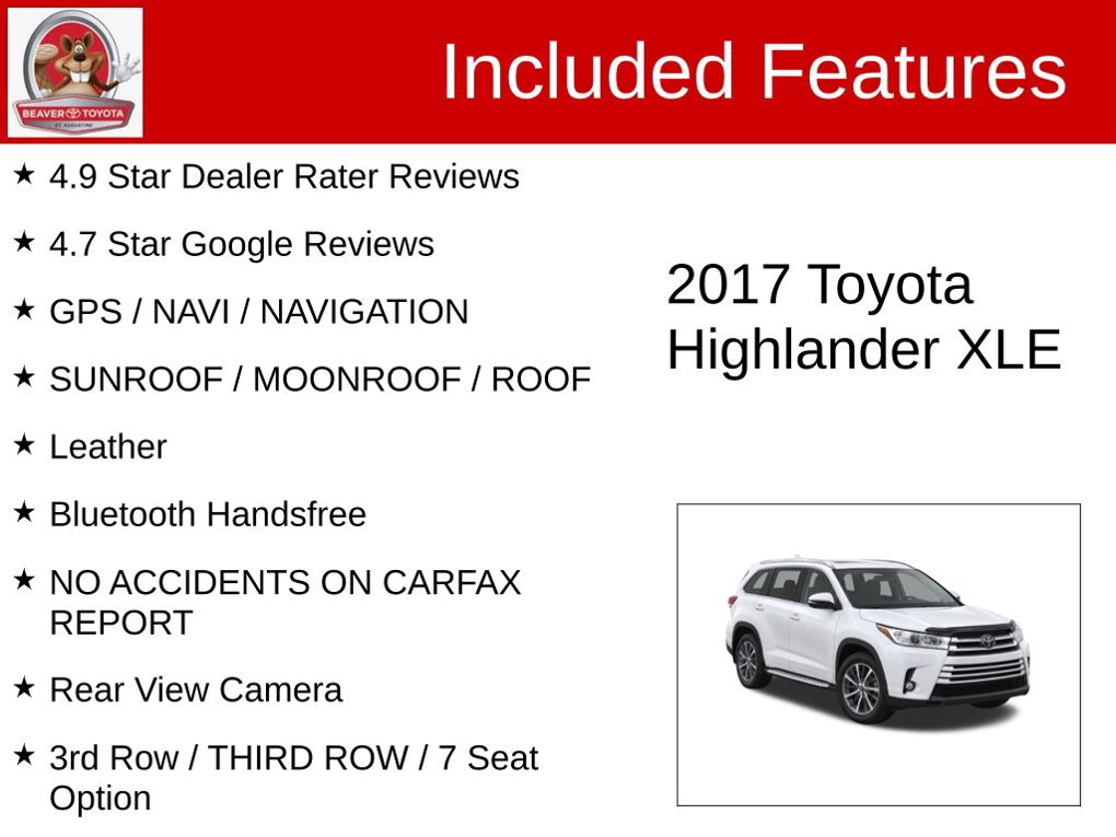 Used 2017 Toyota Highlander XLE FWD image 4