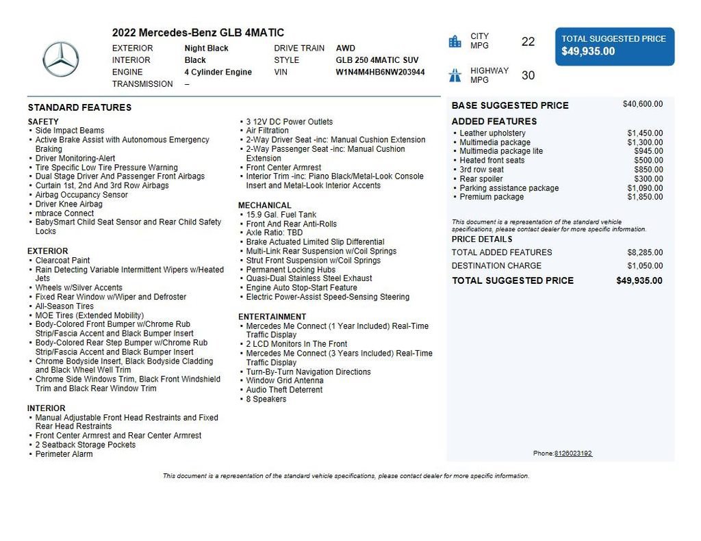 Used 2022 Mercedes-Benz GLB 250 4MATIC image 42