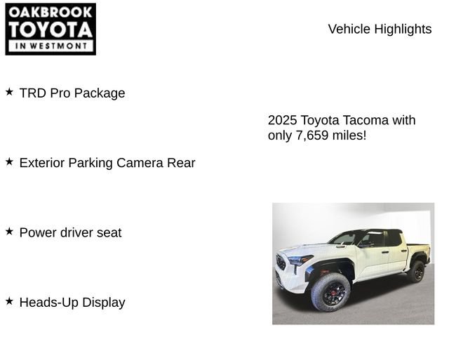 Used 2025 Toyota Tacoma TRD Pro AWD/4WD image 7