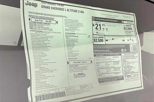 New 2025 Jeep Grand Cherokee L Altitude image 14