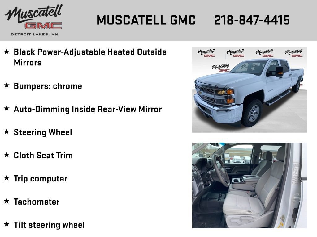 Used 2019 Chevrolet Silverado 2500 W/T w/ WT Convenience Package AWD/4WD image 18