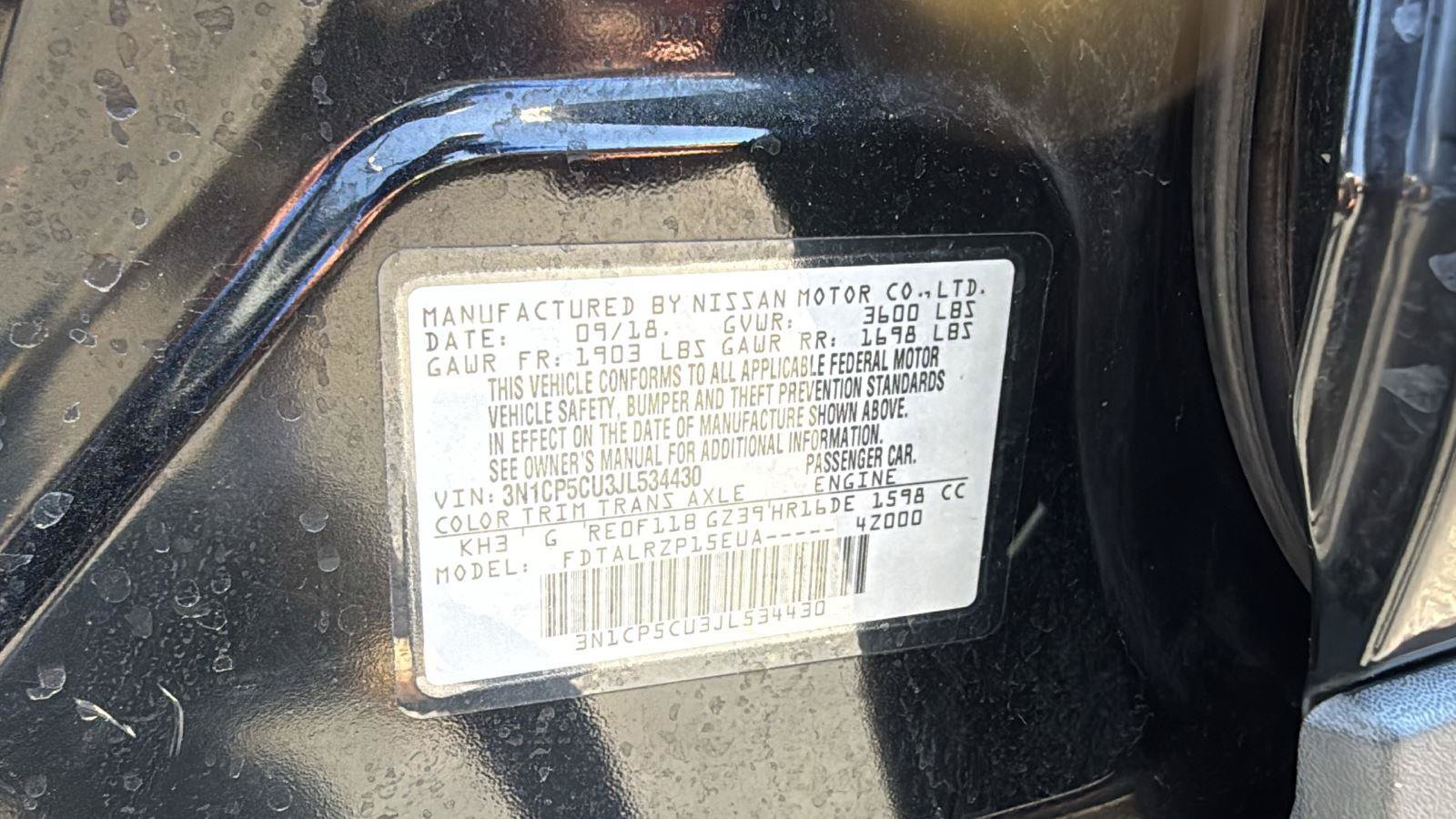 Used 2018 Nissan Kicks S FWD image 20