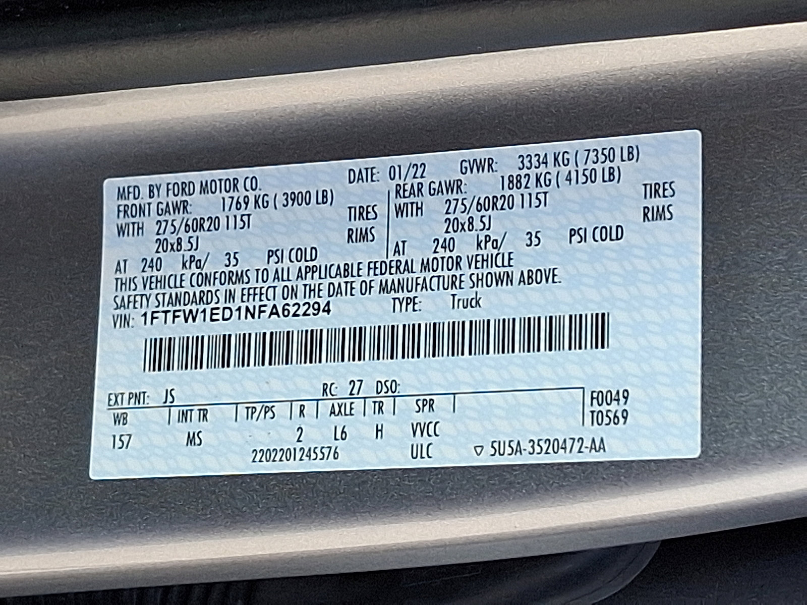 Used 2022 Ford F150 XLT w/ Equipment Group 301A Mid image 28