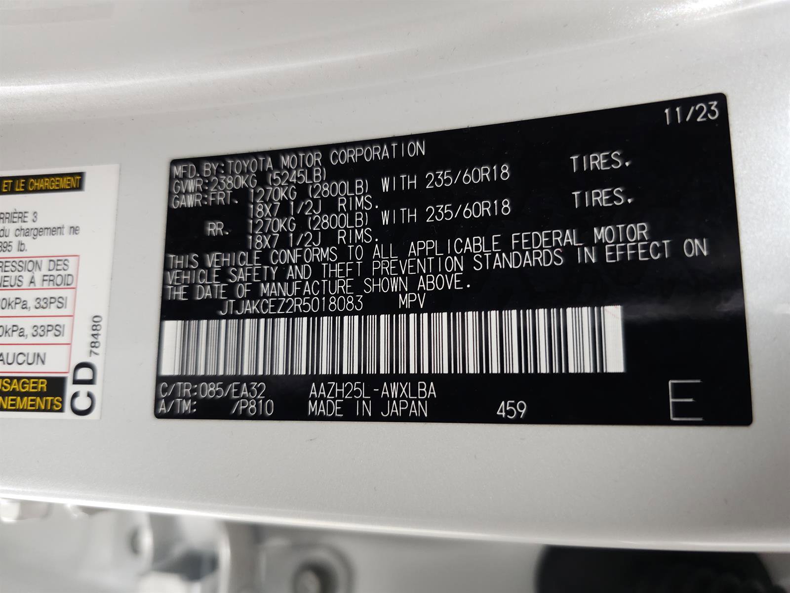 Certified 2024 Lexus NX 350h AWD 4dr Crossover w/ Cold Area Package image 30