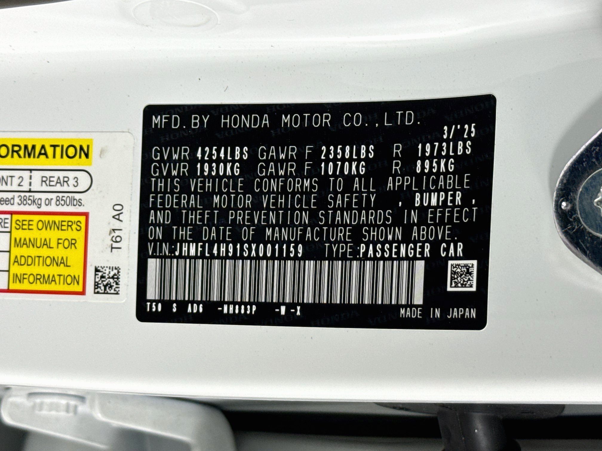 Used 2025 Honda Civic Sport Touring image 39