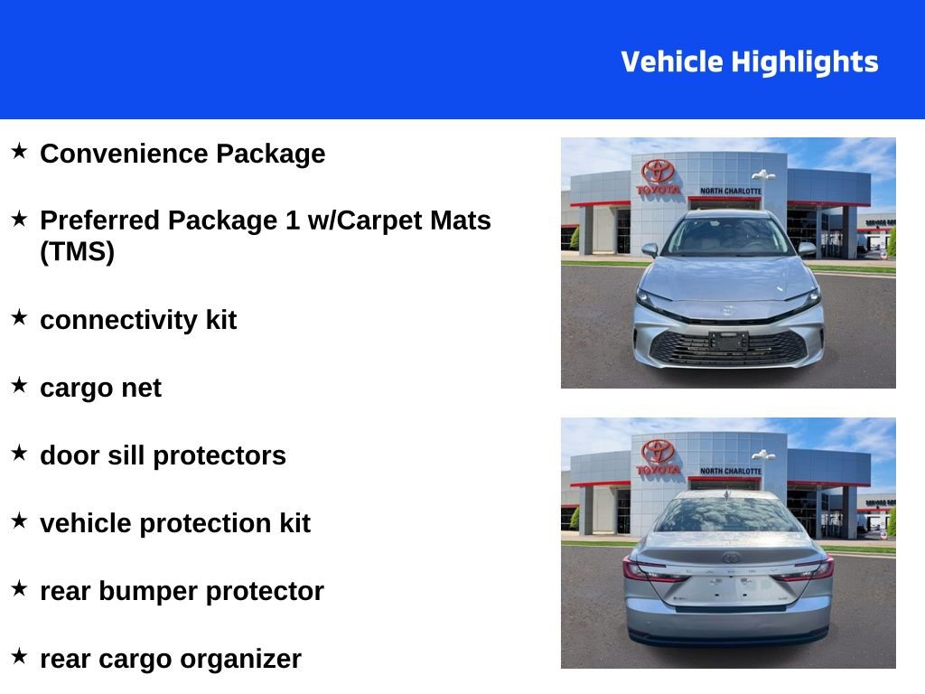 Used 2025 Toyota Camry LE w/ Convenience Package FWD image 4