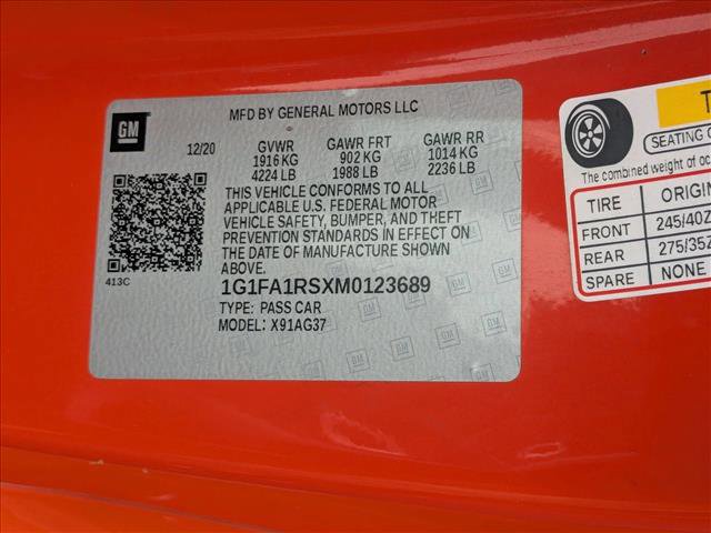 Used 2021 Chevrolet Camaro LT w/ 1LE Track Performance Package image 23