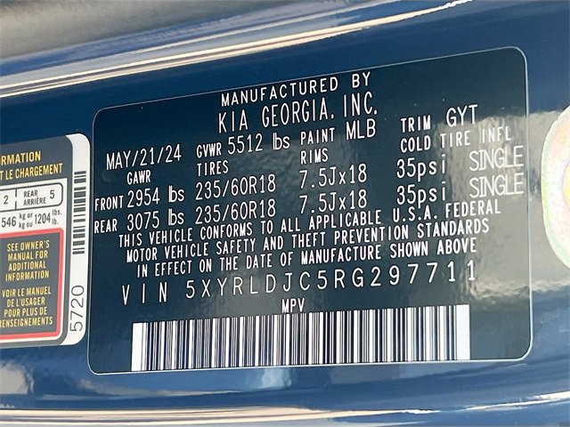 Used 2024 Kia Sorento S w/ Panoramic Sunroof Package image 34