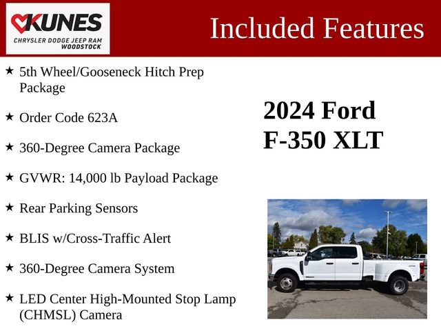 Used 2024 Ford F350 XLT w/ 360-Degree Camera Package image 3