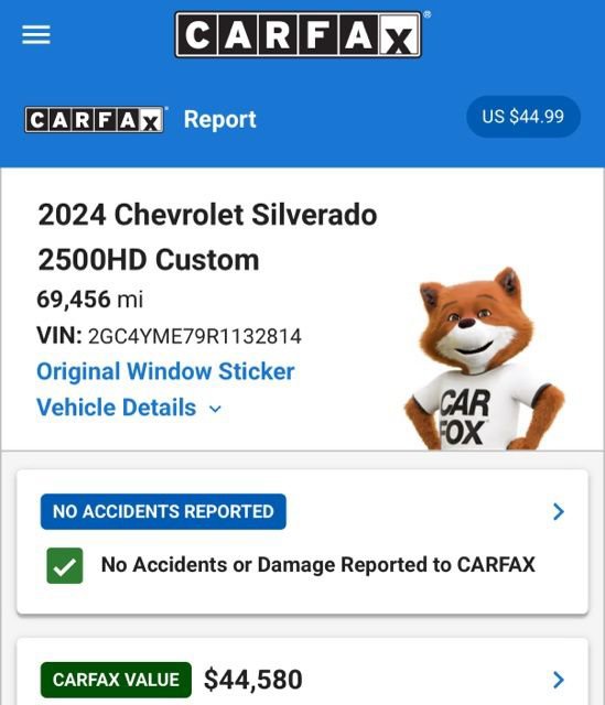 Used 2024 Chevrolet Silverado 2500 Custom w/ Custom Convenience Package image 4