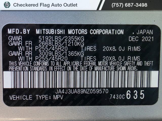Used 2022 Mitsubishi Outlander SEL Black Edition image 53