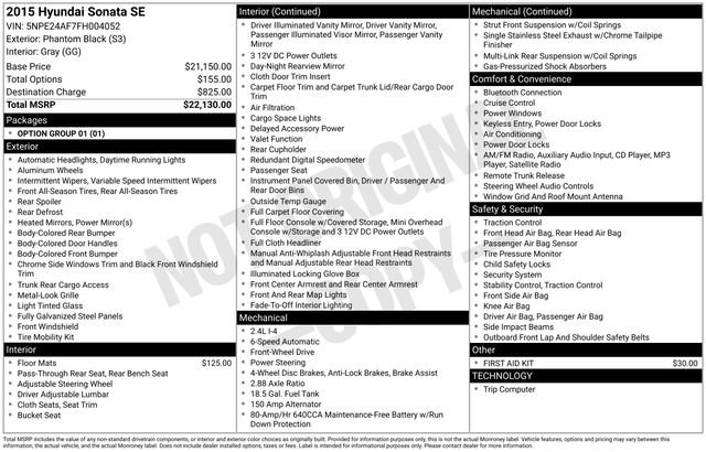 Used 2015 Hyundai Sonata SE image 10