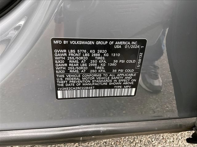 Used 2024 Volkswagen Atlas Cross Sport SE AWD/4WD image 35