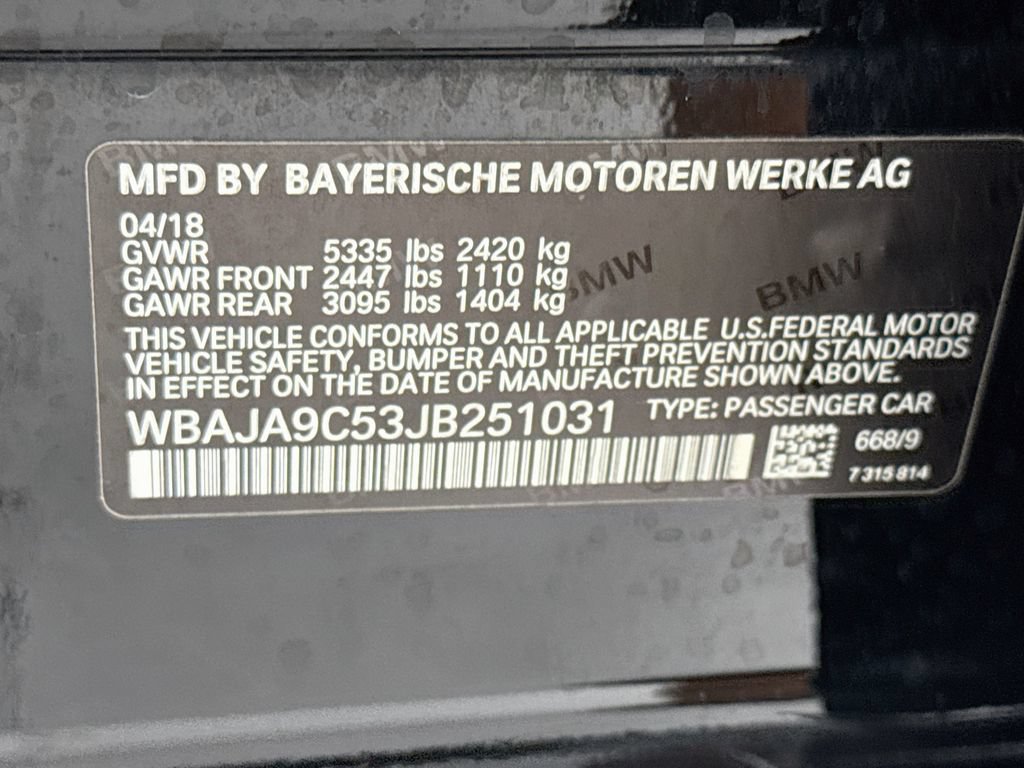 Used 2018 BMW 530e RWD image 34