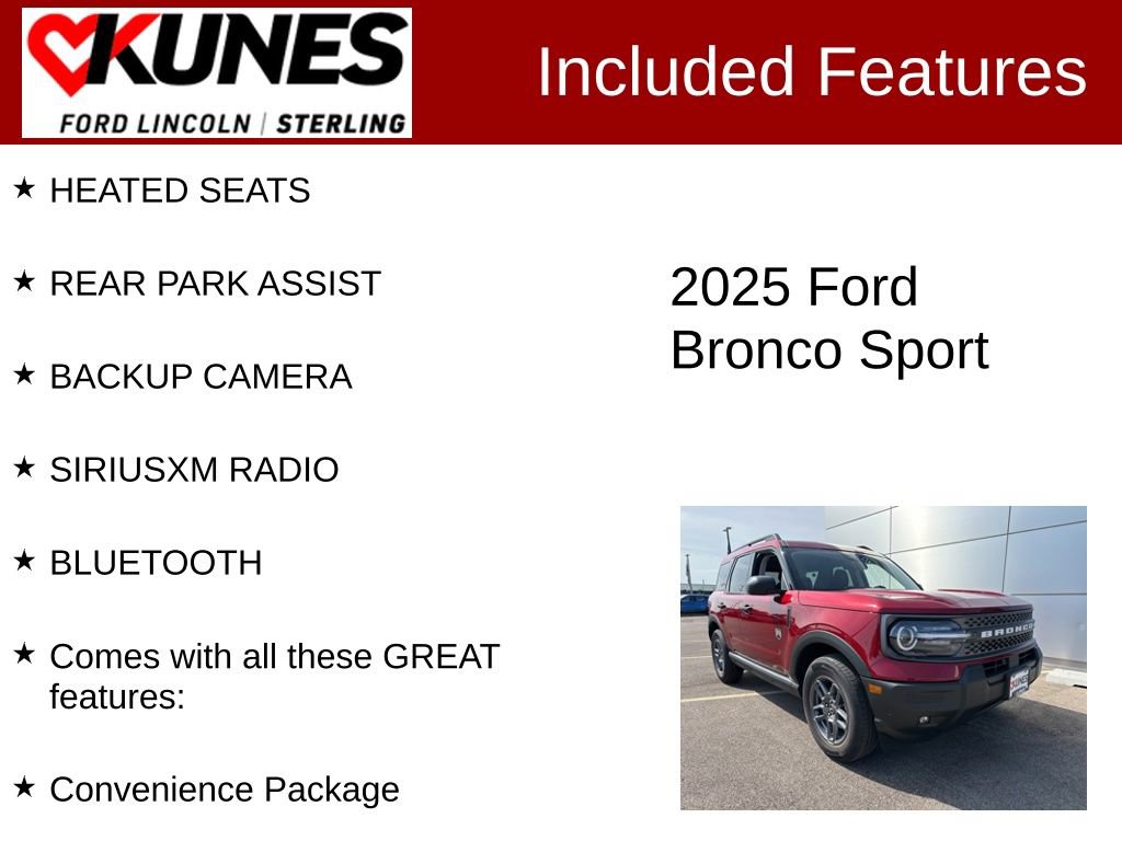 New 2025 Ford Bronco Sport Big Bend w/ Convenience Package image 3