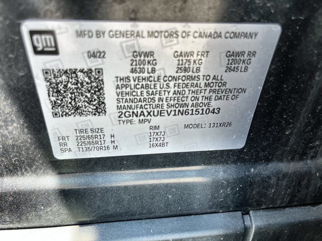 Used 2022 Chevrolet Equinox LT AWD/4WD image 32