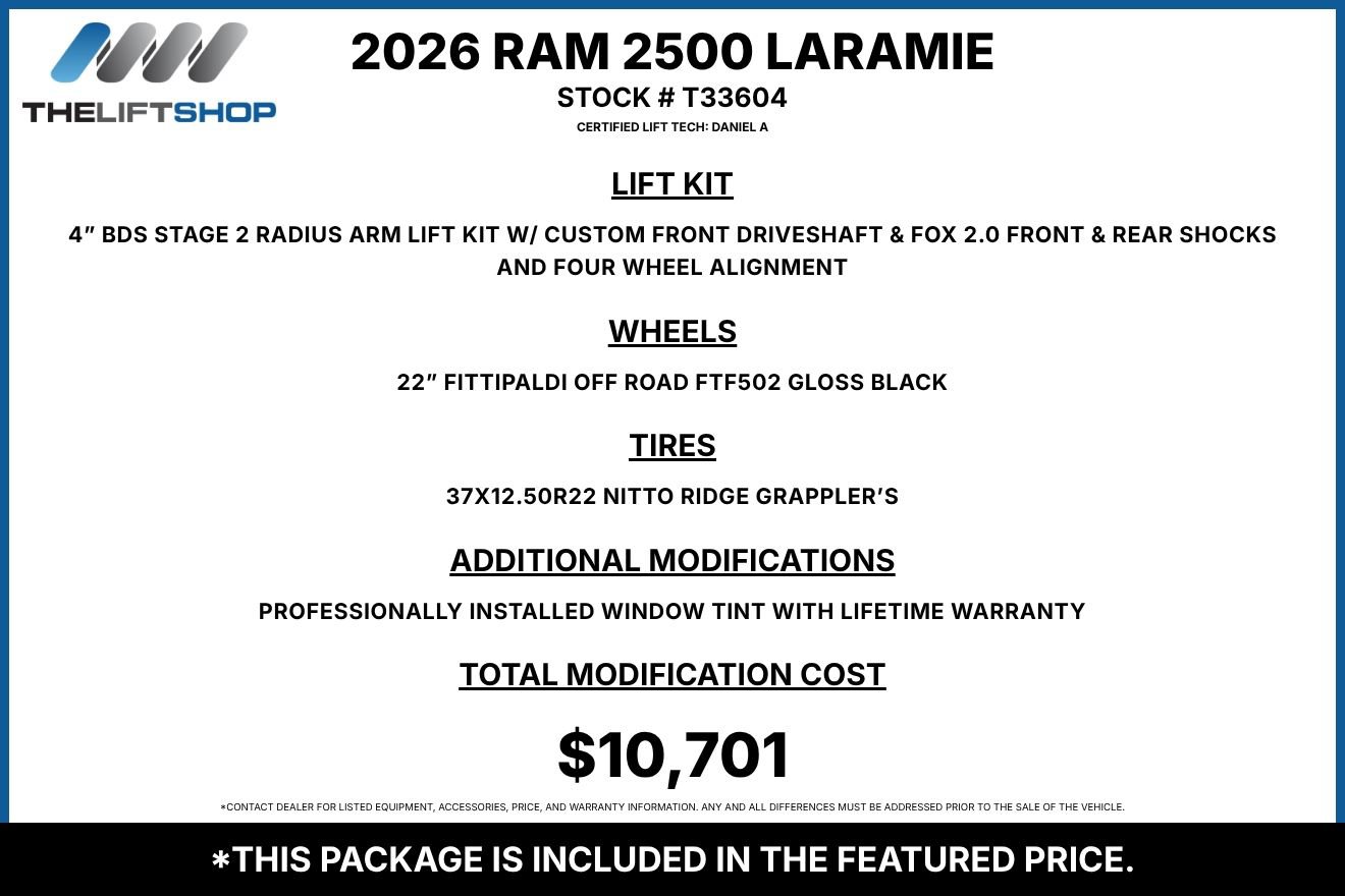 Used 2026 RAM 2500 Laramie AWD/4WD image 2