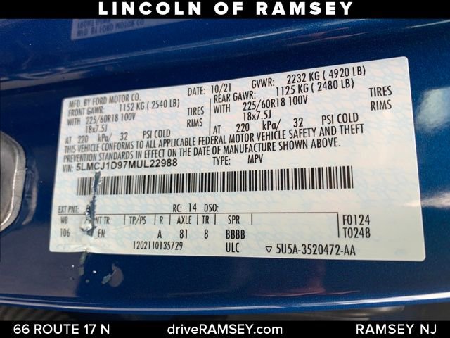 Used 2021 Lincoln Corsair AWD w/ Equipment Group 101A image 29