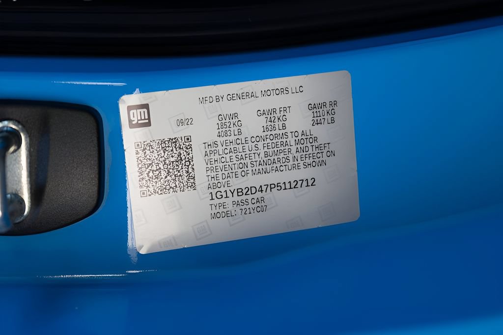 Used 2023 Chevrolet Corvette Stingray Preferred Cpe w/ Z51 Performance Package RWD image 60