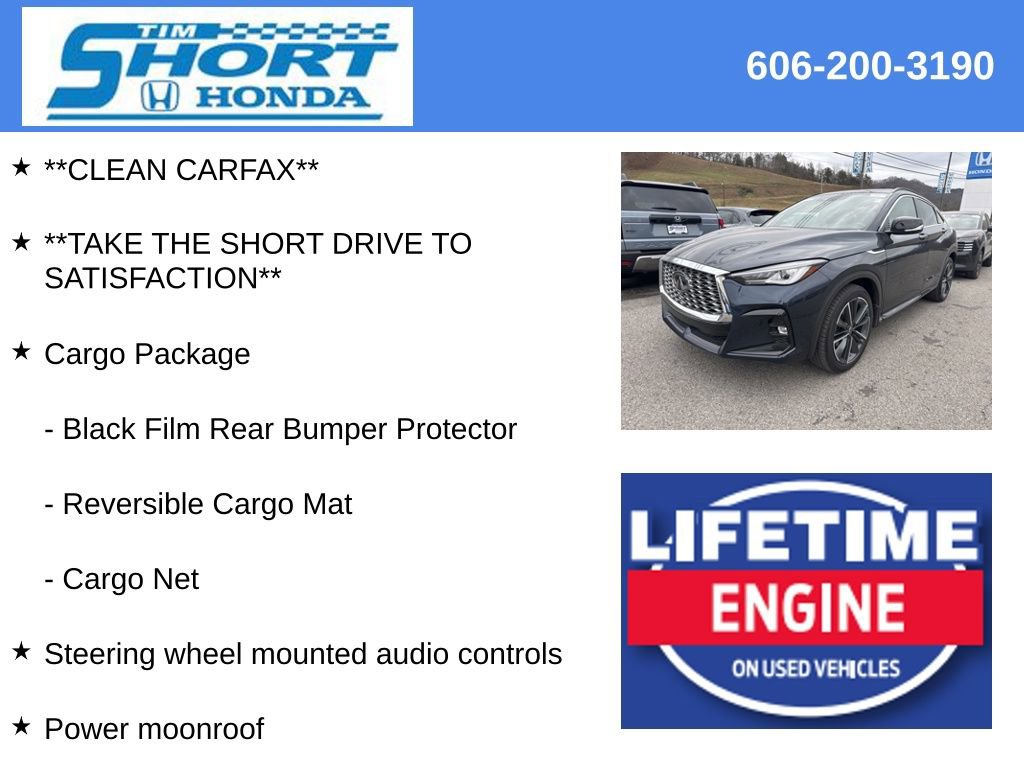 Used 2025 INFINITI QX55 Luxe w/ Cargo Package image 4