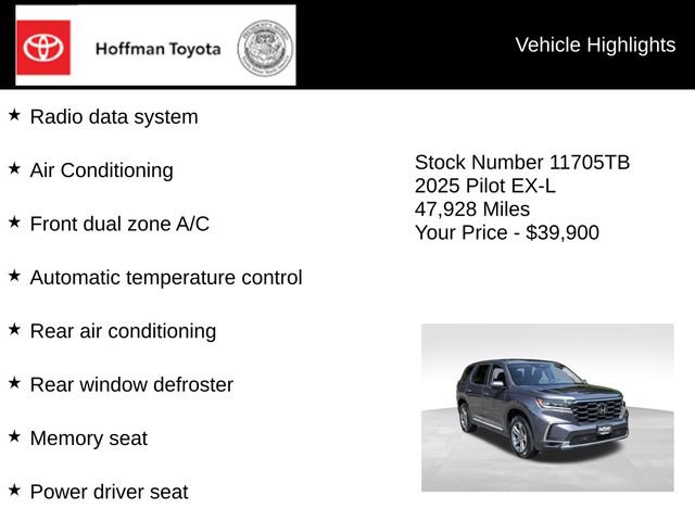 Used 2025 Honda Pilot EX-L image 10