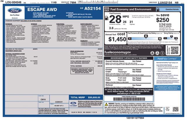 Used 2020 Ford Escape SE image 33