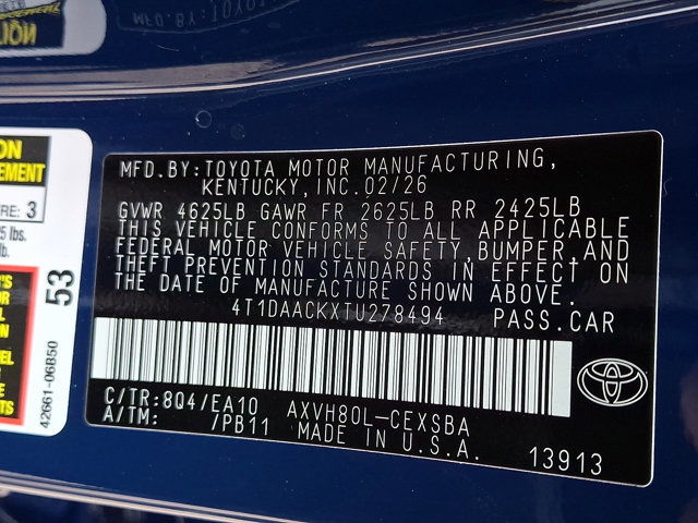 Used 2026 Toyota Camry SE w/ Multimedia Upgrade Package FWD image 26