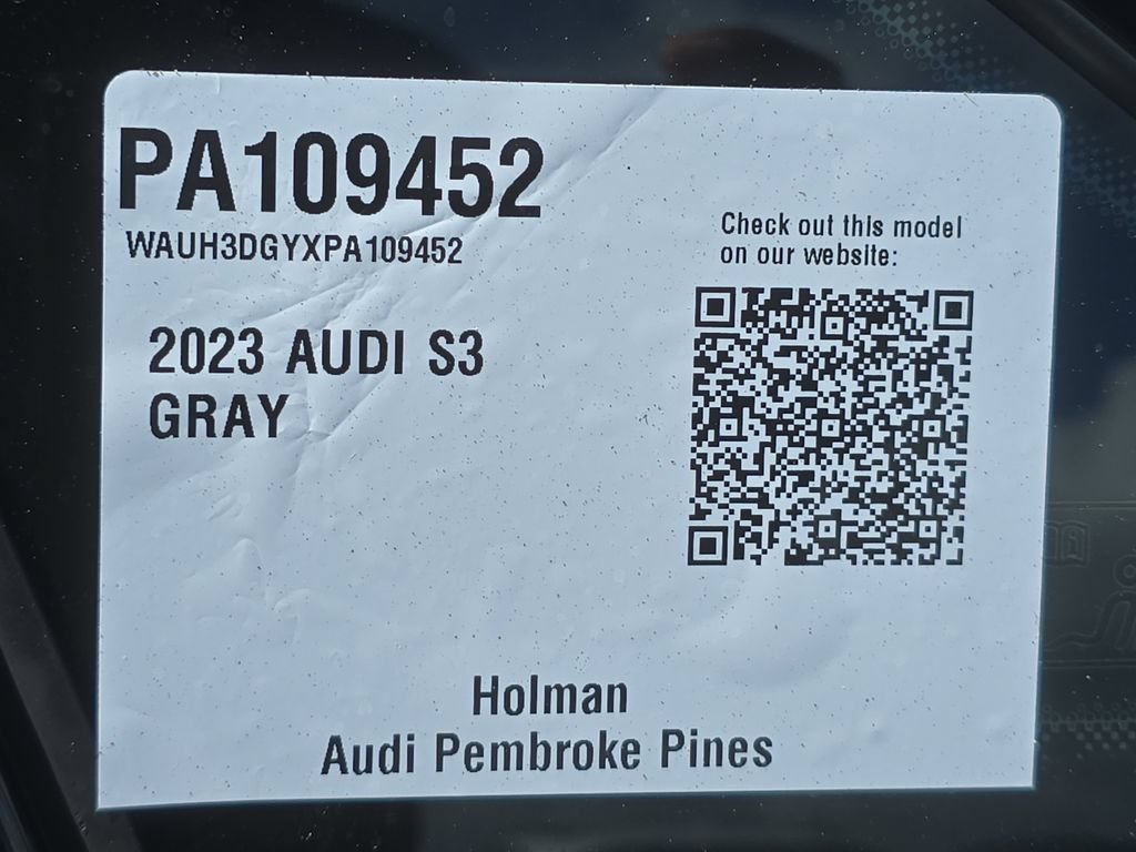 Used 2023 Audi S3 Premium Plus w/ Premium Plus Package AWD/4WD image 32