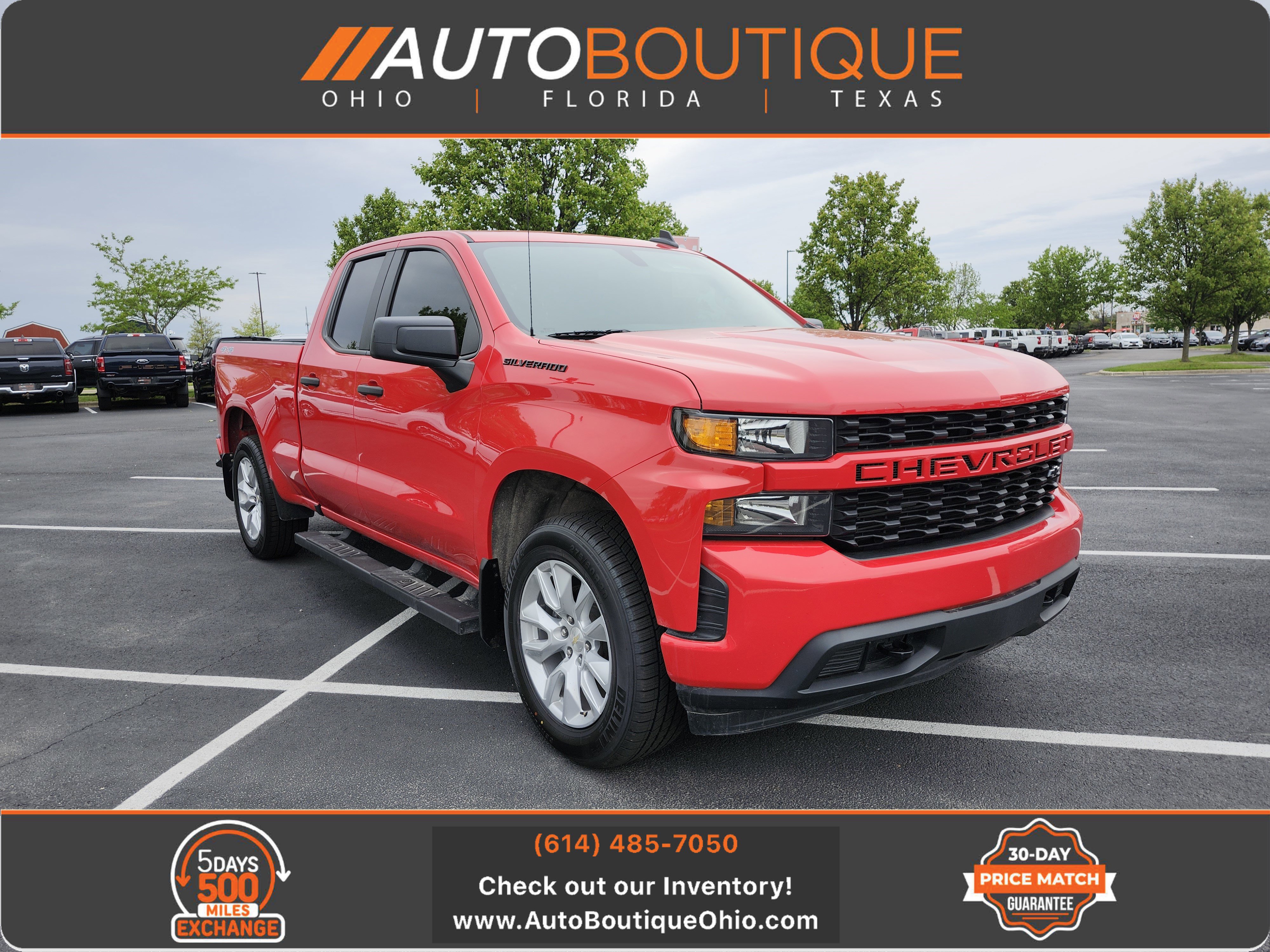 Used 2021 Chevrolet Silverado 1500 Custom w/ LPO, Dark Essentials Package AWD/4WD image 1