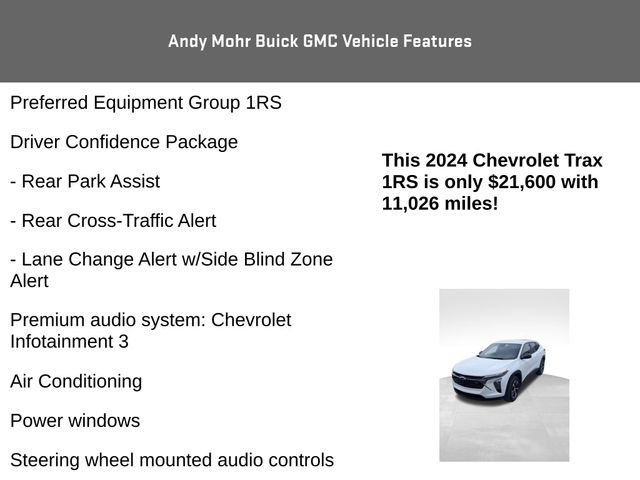 Used 2024 Chevrolet Trax RS w/ Driver Confidence Package image 8