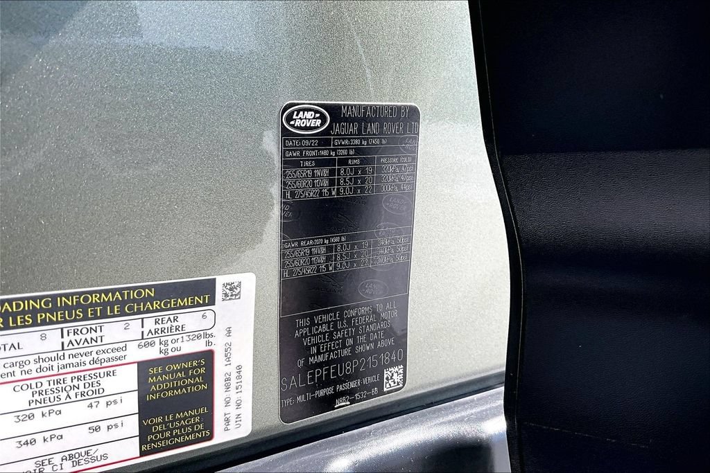 Certified 2023 Land Rover Defender 130 SE AWD/4WD image 17