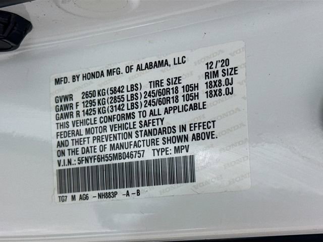 Used 2021 Honda Pilot EX-L image 33