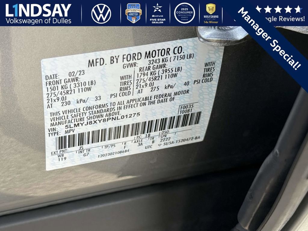 Used 2023 Lincoln Aviator Grand Touring w/ Equipment Group 301A image 26