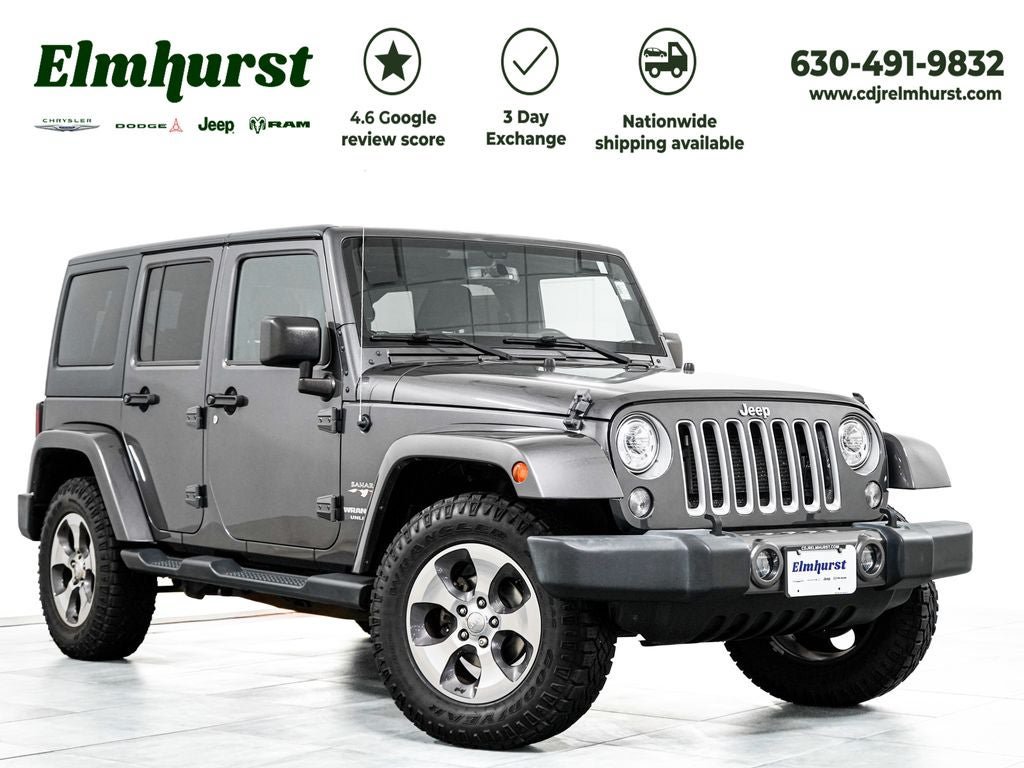 Used 2017 Jeep Wrangler Unlimited Sahara w/ Connectivity Group AWD/4WD image 1