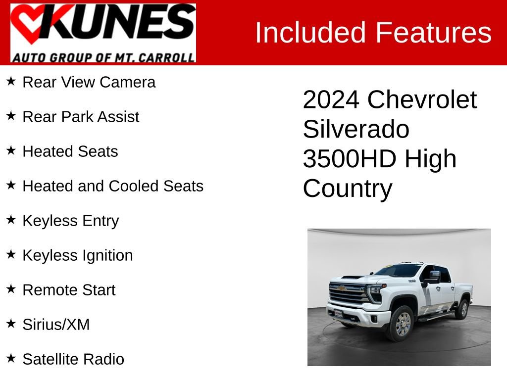 Used 2024 Chevrolet Silverado 3500 High Country AWD/4WD image 3