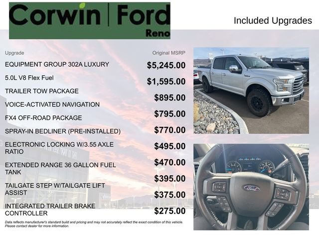 Used 2016 Ford F150 XLT w/ Equipment Group 302A Luxury image 8