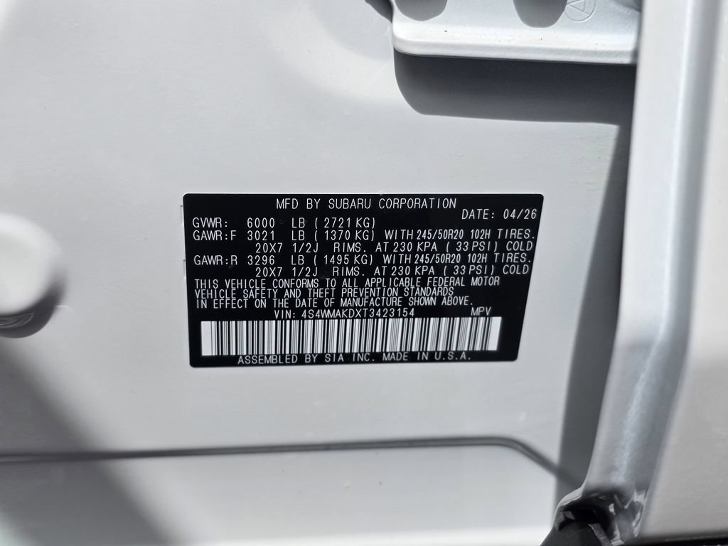 New 2026 Subaru Ascent Touring AWD/4WD image 33