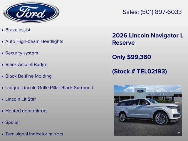 New 2026 Lincoln Navigator L Reserve AWD/4WD image 28