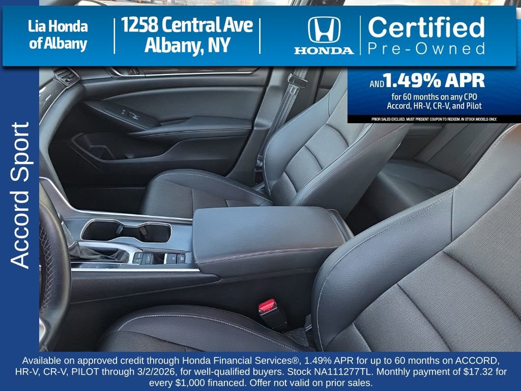 Certified 2022 Honda Accord Sport image 21