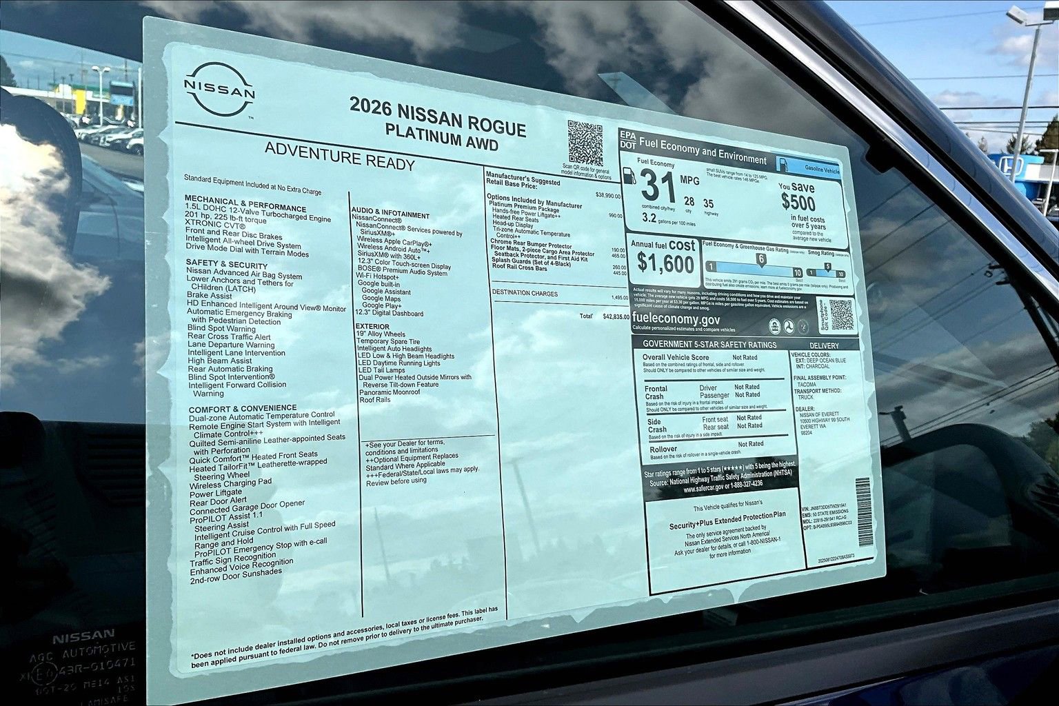 New 2026 Nissan Rogue Platinum image 14