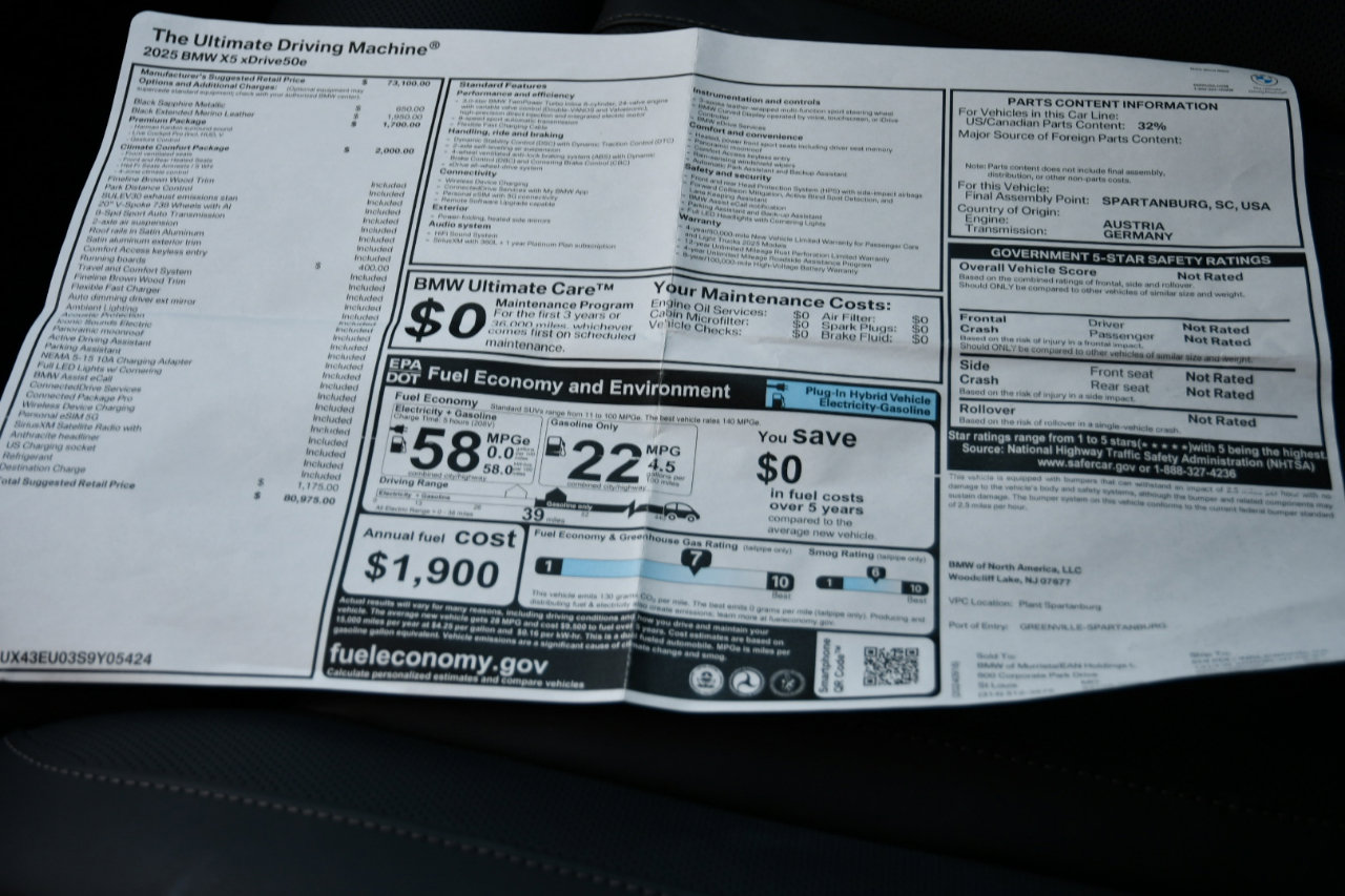 Used 2025 BMW X5 xDrive50e image 34