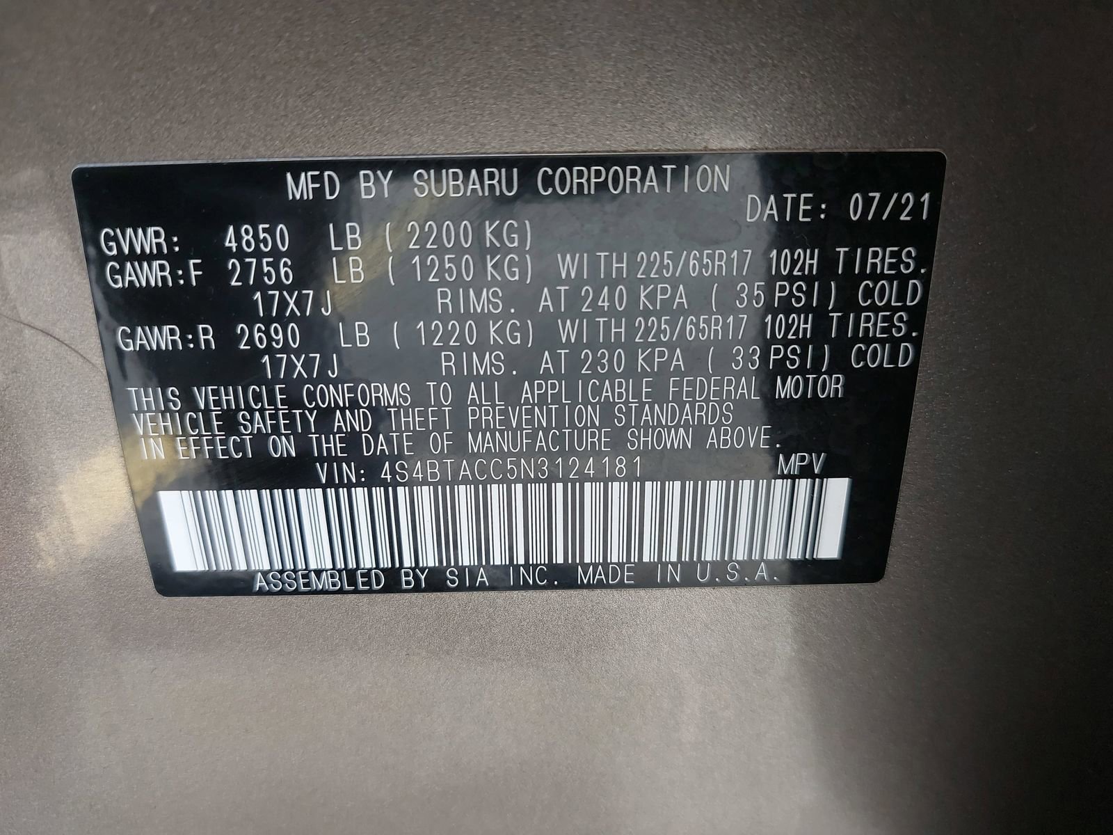 Used 2022 Subaru Outback Premium image 37