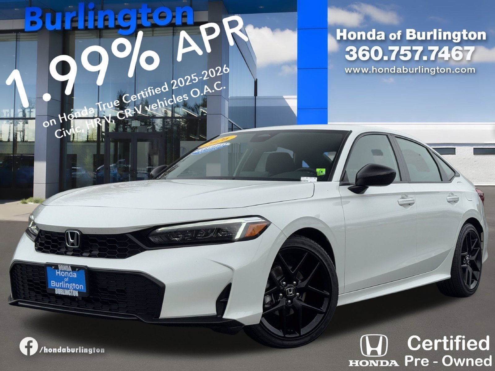 Certified 2026 Honda Civic Sport 360° Tour